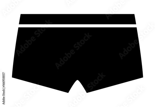 Women's boyshorts / boy shorts underwear panties flat vector icon for fashion apps and websites