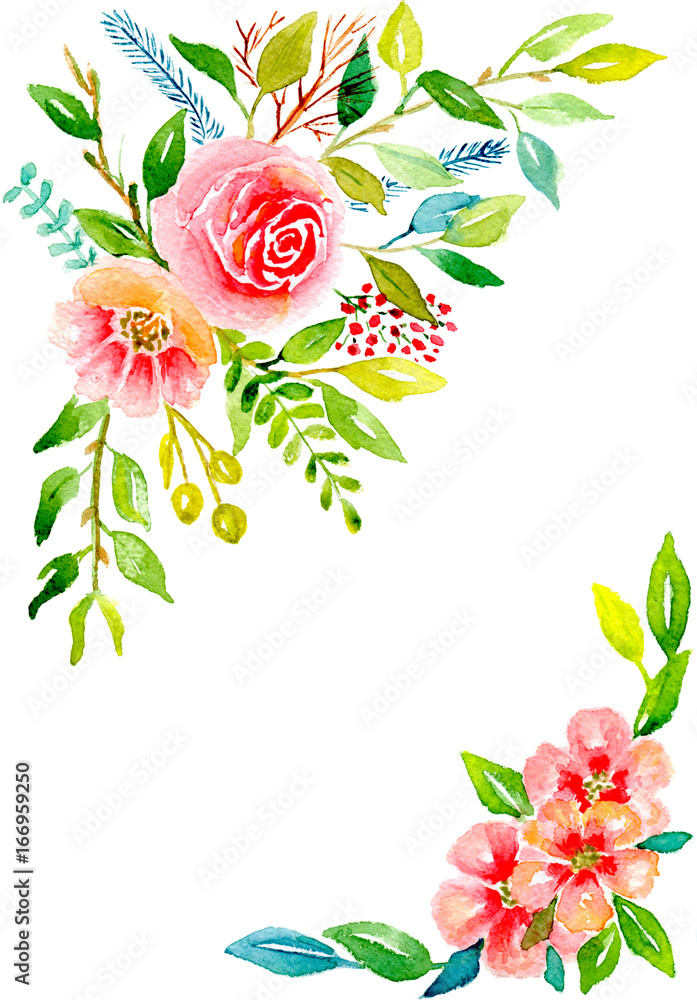 Card pink flowers Card pink flowers