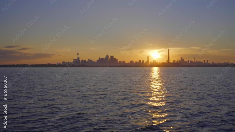 sailboat in summer on the lake ontario toronto sunset sailboat in summer on the lake ontario toronto sunset
