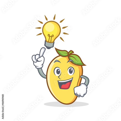 Have an idea mango character cartoon mascot