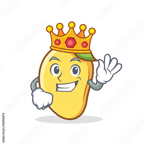 King mango character cartoon mascot