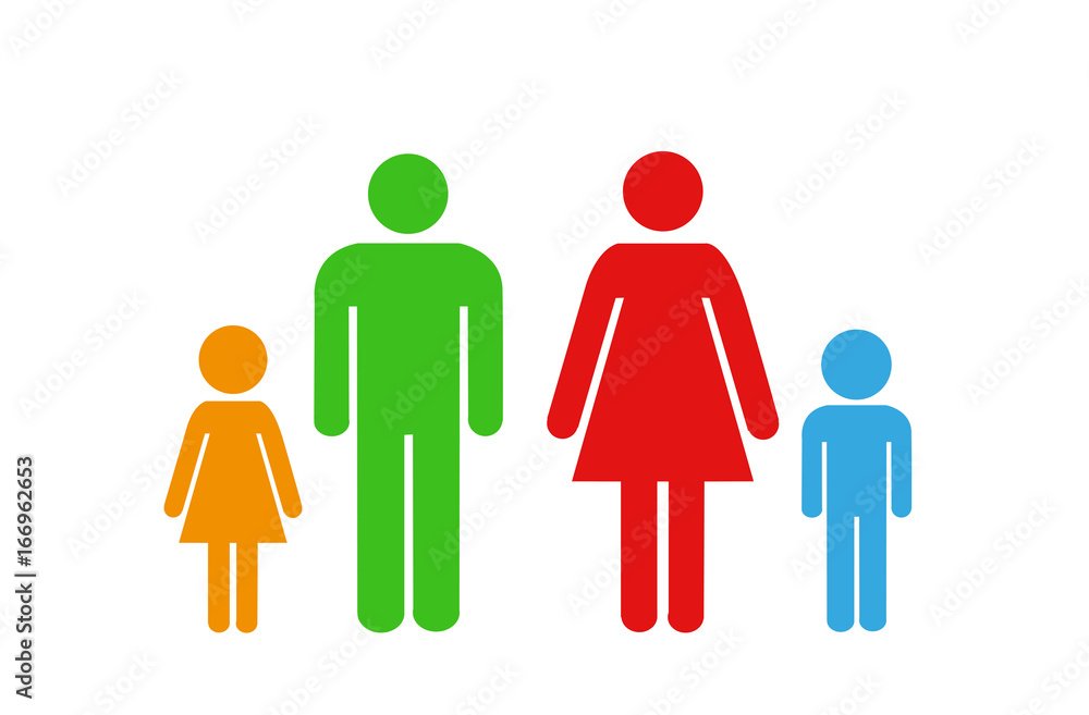 family icon over white background. vector illustration family icon over white background. vector illustration
