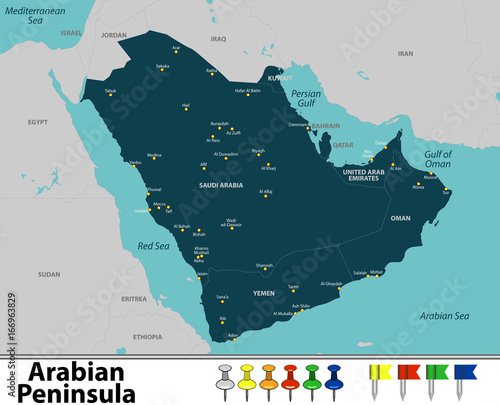 Map of Arabian Peninsula