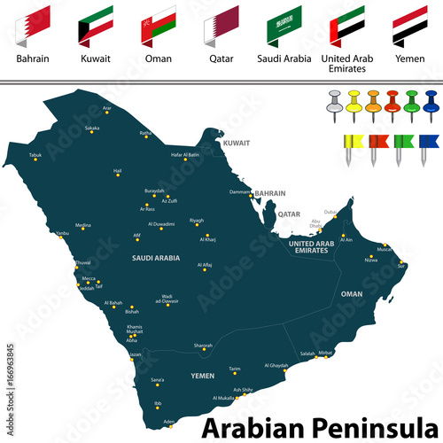 Map of Arabian Peninsula