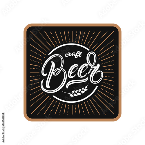 Square stand coaster for beer, bierdeckel, beermat for bar, pub, beerhouse.