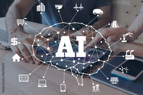 AI(Artificial intelligence) concept.