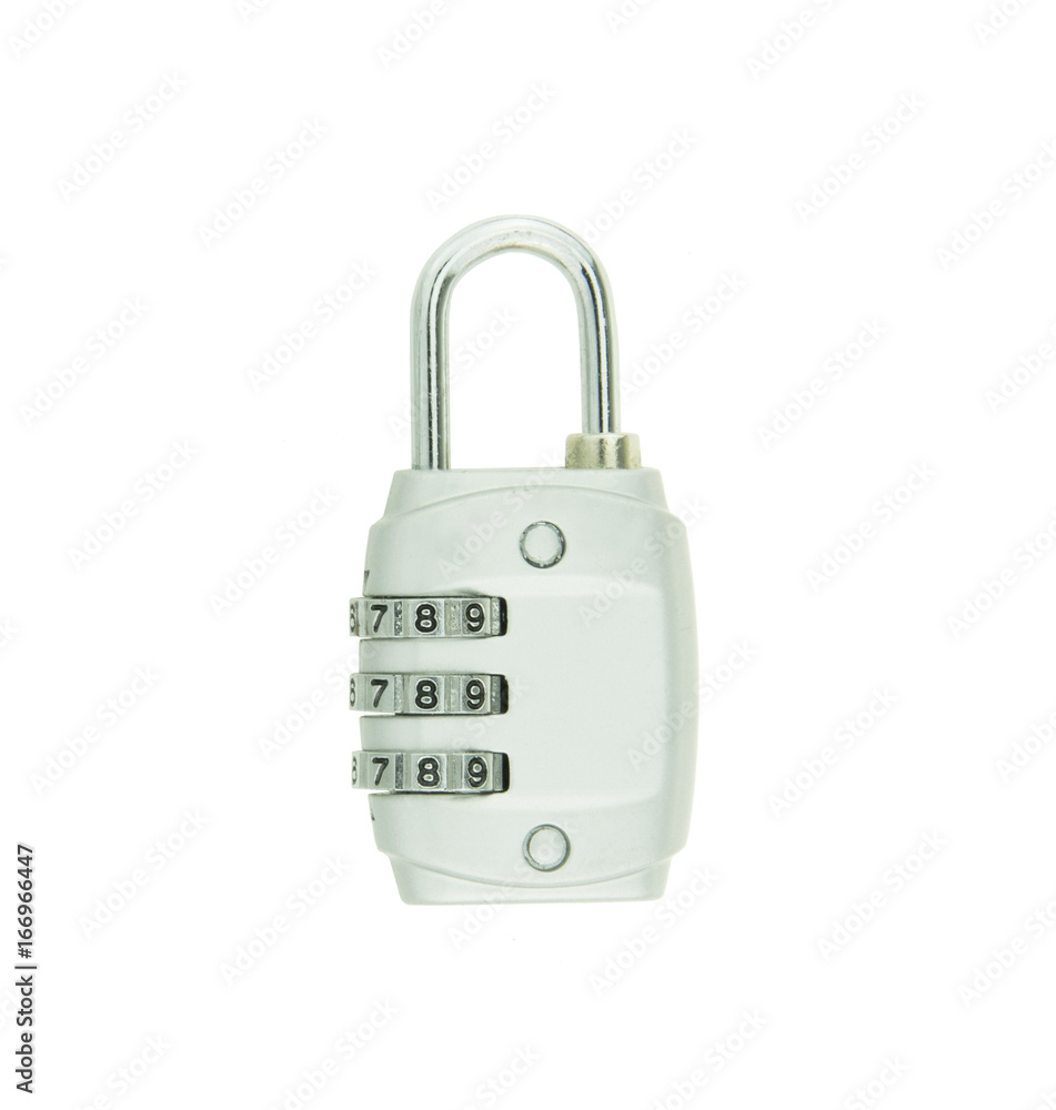 combination lock isolated on white background combination lock isolated on white background