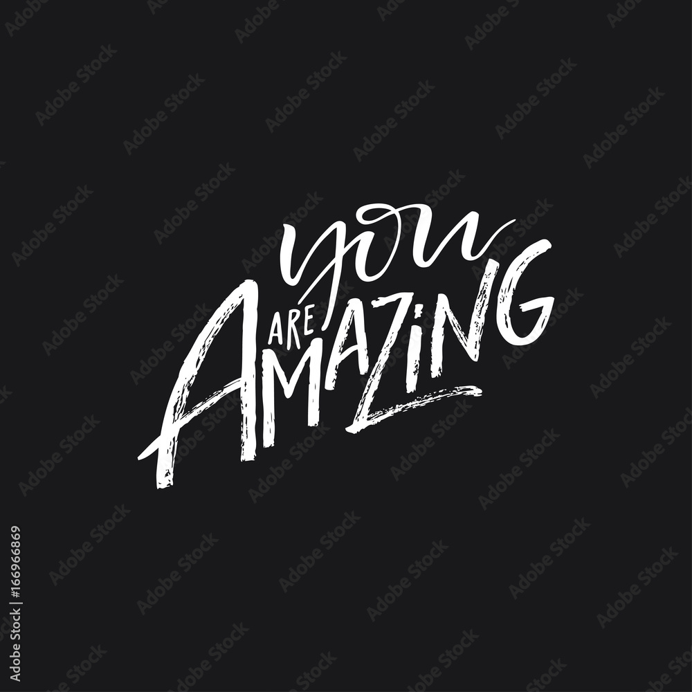 Obraz premium Hand drawn lettering quote 
