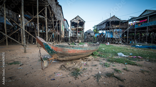 Fisherman village of Kompong Khleang at Tonle Sap Lake, Cambodia