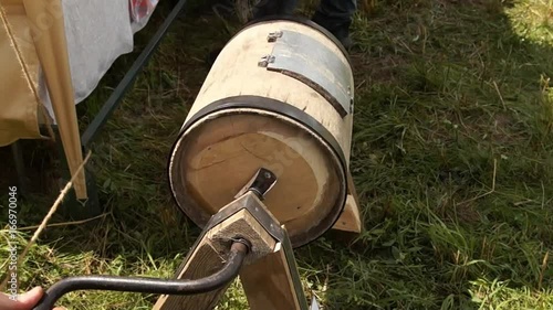 Old Russian tool for cleaning metal