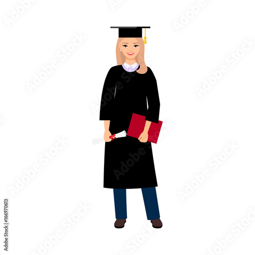 University female student graduate