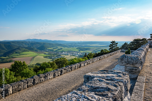 Cairn   tumulus  Mohyla  of Milan Rastislav Stefanik on the Bradlo hill in Brezova pod Bradlom