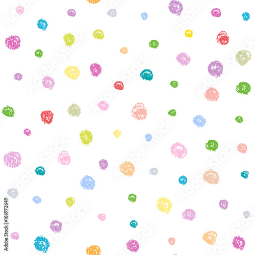 Seamless colorful artistic abstract pattern. Hand drawn repeatable creative background. Doodle sketch design from painted texture.