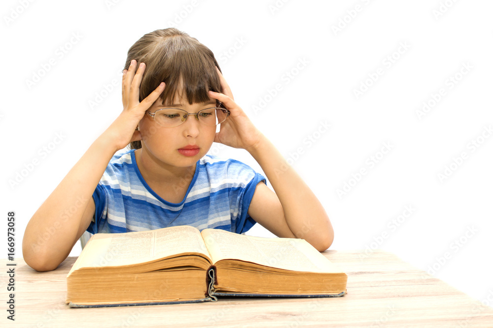 student with books on white background. September 1. student with books on white background. September 1.