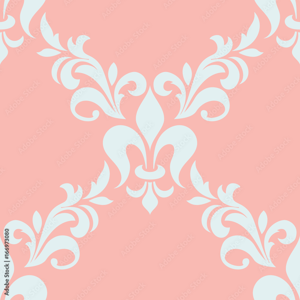 Vector damask seamless pattern element. Classical luxury old fashioned damask ornament, royal victorian seamless texture for wallpapers, textile, wrapping. Exquisite floral baroque template. Vector damask seamless pattern element. Classical luxury old fashioned damask ornament, royal victorian seamless texture for wallpapers, textile, wrapping. Exquisite floral baroque template.