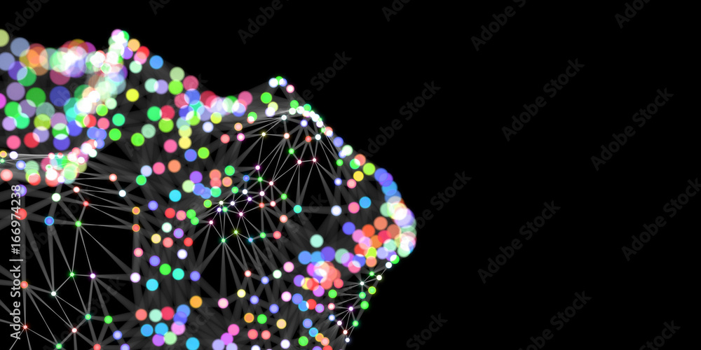 Abstract digital background with computer generated lights and shapes Abstract digital background with computer generated lights and shapes