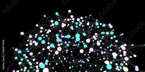 Wallpaper Mural Abstract digital background with computer generated lights and shapes Torontodigital.ca