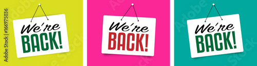 We’re back !