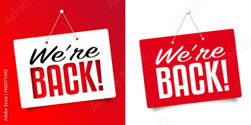 We’re back !