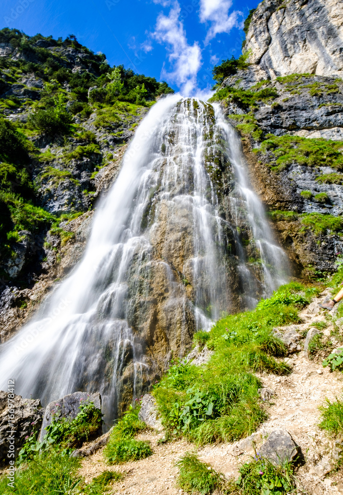 Obraz premium dalfazer waterfall at the achensee lake