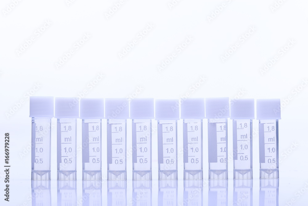 Group of many 1.8 ml plastic Tube cap Lab Test tools