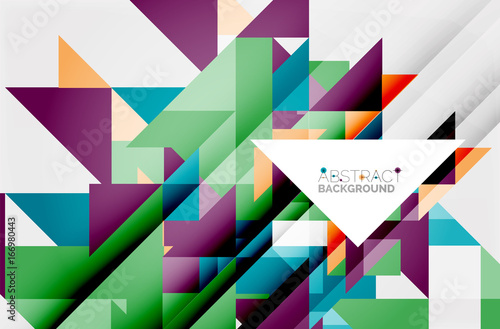 Triangle pattern design background