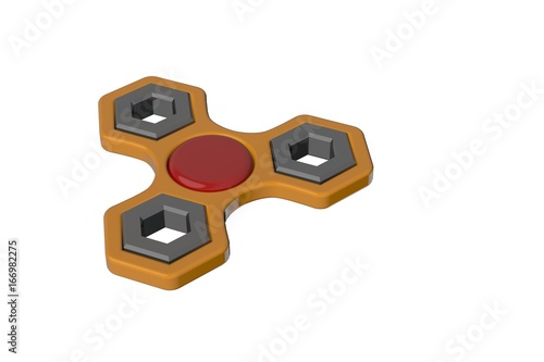 Hand fidget spinner. Isolat...