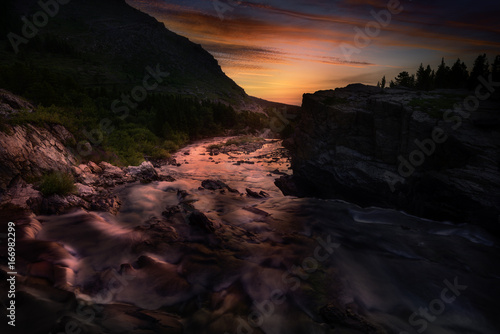 First Light Over Swiftcurrent Creek