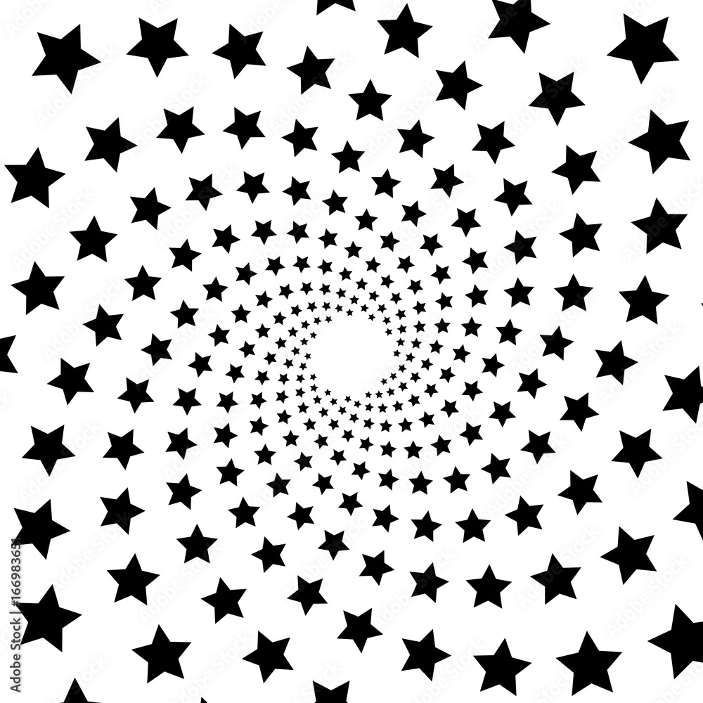 Background, pattern, black and white spiral pattern. Round centered Halftone illustration. Star, rotation, holiday, postcard, invitation Background, pattern, black and white spiral pattern. Round centered Halftone illustration. Star, rotation, holiday, postcard, invitation
