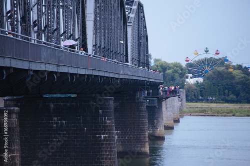 Broken Bridge on Yalu River (North Korea-China border)  photo