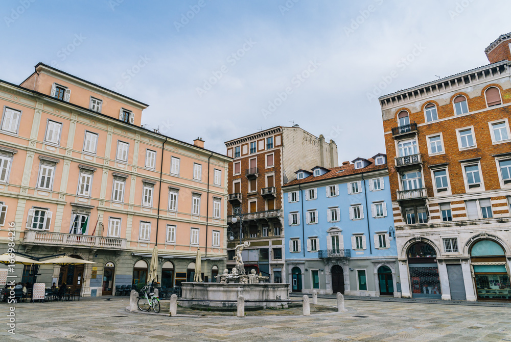 Piazza in Trieste, Italy