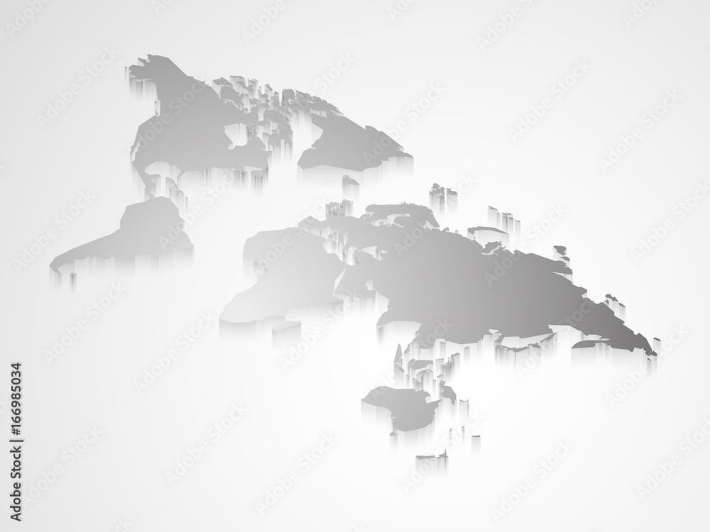 Fototapeta premium abstract detailed world map