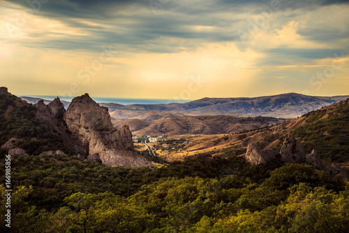 Amazing mountain landscape in the Crimea.