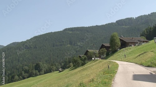 Kartitsch, Hollbruck, Sillian, Osttirol, Wiese, Bergwiese, Sommer, Ernte, Straße, Dorf, Häuser, Siedlung, Landwirtschaft, Tirol,  photo