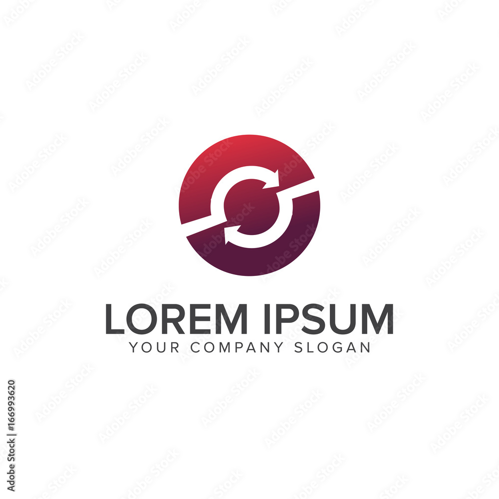 Rotation logo design concept template Rotation logo design concept template