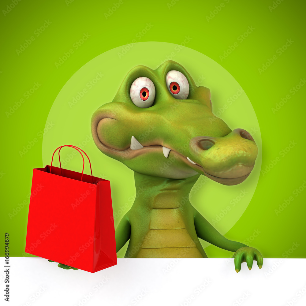 Fototapeta premium Fun crocodile