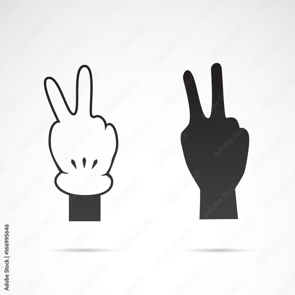 Human hand vector icon.
