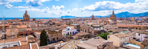 Cityscape of Palermo in Italy photo