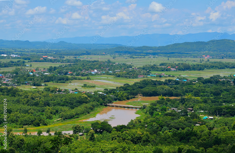 landscape of  Pa Tan, Mae Tha District, Lampang , thailand