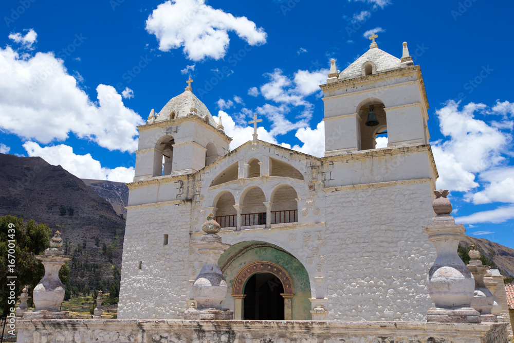 San Pedro de Alcantara Church in Cabanaconde, Peru