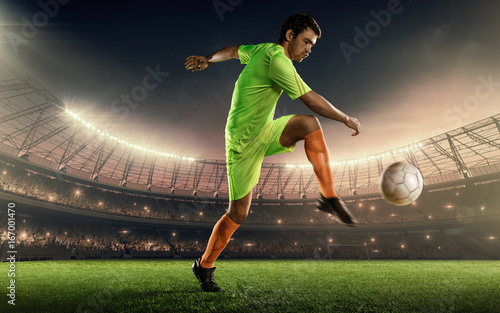 soccer player dribbles