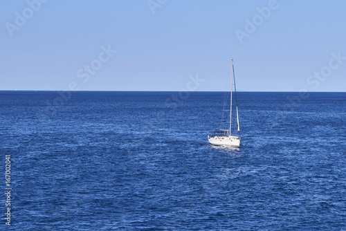 Yacht Sailing on the Adriatic Sea © Petr Bonek