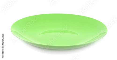 Plastic plate isolated