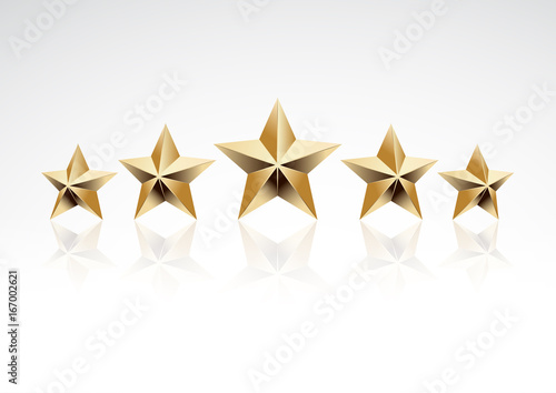 Five golden stars