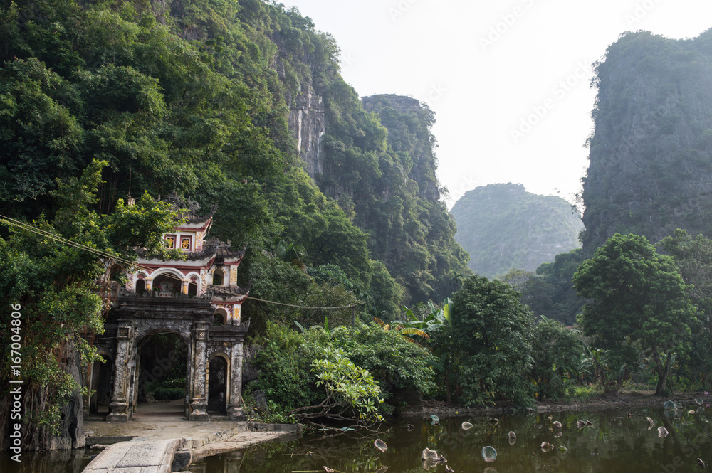 Bich Dong Pagoda and Lime Stone, Tam Coc, Vietnam