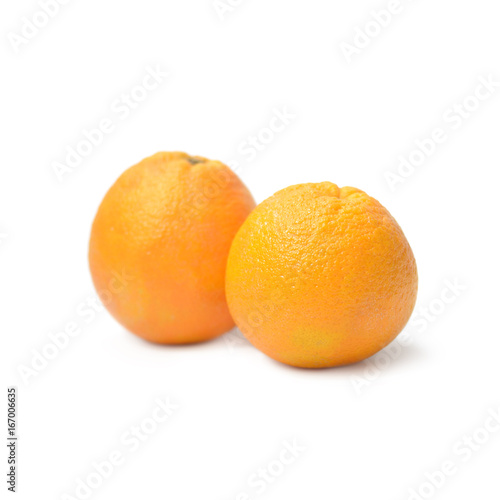 Navel Orange Isolated on White Background