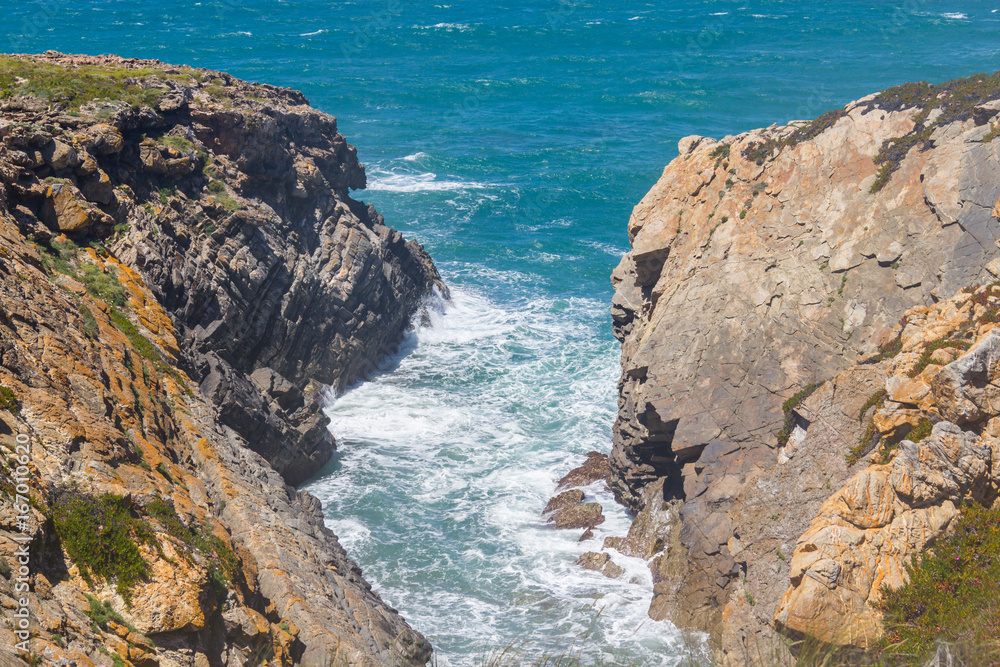 Cliffs on the beach, Vila Nova de Milfontes Cliffs on the beach, Vila Nova de Milfontes