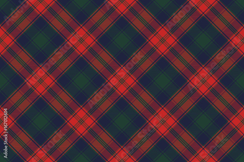 Diagonal fabric texture plaid seamless pattern