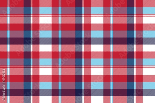Red check plaid seamless fabric texture