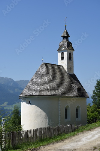 Kapelle, Kolreid, Bergbauernhof, Pustertal, Kirche, Kirchturm, Berg, Hang, Anras, Lienzer Dolomiten, Osttirol, Lienz,  photo